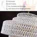 28.7In Large Coastal Chandelier White Rattan Light for Living Room