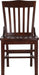 School House Back Walnut Wood Chair