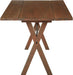 Mckayla Flip-Top Expanding Desk to Dining Table, Distressed Brown Finish