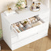 White Dresser, Dresser for Bedroom, Wide Chest of Drawers