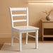 International Concepts Set of Two Madrid Ladderback Dining Chairs, White