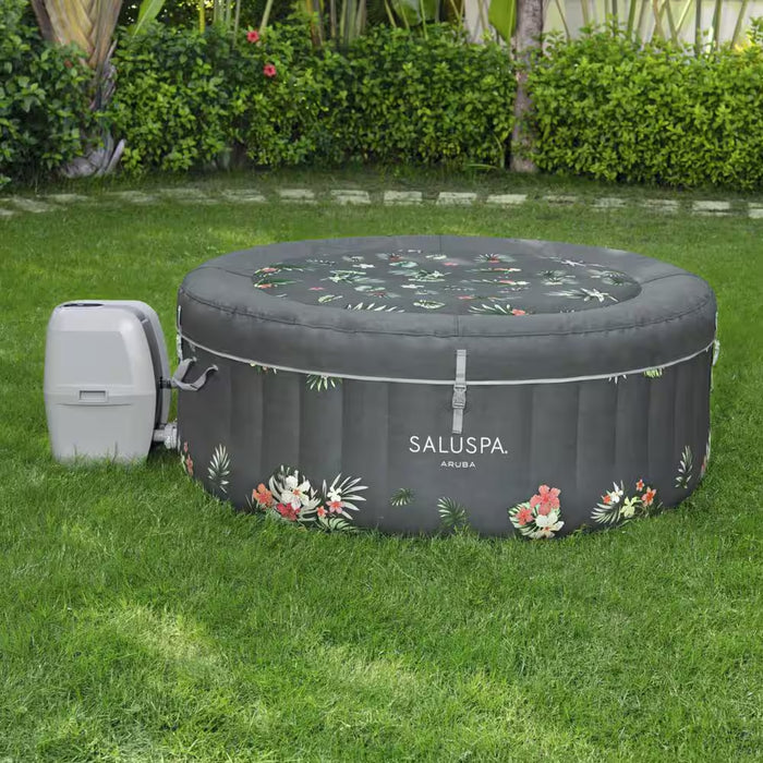 3-Person 110-Jet Inflatable Hot Tub with Cover, Pump and 2 Filter Cartridges