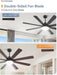 Precision Engineered Energy Efficient Black Ceiling Fan