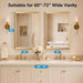 2 Pack Brushed Gold Bathroom Mirrors for over Sink, 24X36 Inch