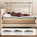 King Size Mattress, 12 Inch Hybrid Mattress King Size in a Box, Medium Firm