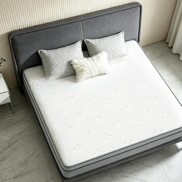 10 Inch Queen Size Mattress in a Box, Pocket Spring Queen Bed Mattress Soft Comfort, 60X80 Inch Queen Mattress