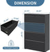 4 Drawer File Cabinets with Lock,Metal Lateral File Cabinets for Home Office,Steel Wide Filing Organization Storage Cabinets for Hanging Files Letter/Legal/F4/A4 Size Assembly Required(Black)