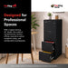 Turtle Contour 4 Drawer Fire Rated File Cabinet, Black