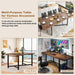 66-86" Extendable Dining Table for 4-10 People, Farmhouse Table,Walnut