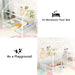Premium PowderCoated Metal Montessori Floor Bed White