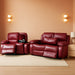 Bonded Leather Living Room Furniture Set Reclining Sofa Set Loveseat Furniture Sets in Living Room Sofa Recliners (Sofa+Loveseat, Red)