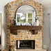 Arched Wall Mirror, 42"X42" Black Arched Mirror for Entryway Table