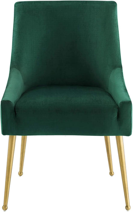 Discern Upholstered Performance Velvet Dining Chair, Green