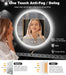 40 Inches LED Vanity Mirror Dimmable TemperedGlass