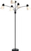 LED Floor Lamp, Medusa Multi Head Modern Tall, Rustic Adjustable Reading Standing Light for Living/Kids Room, Bedroom, Black