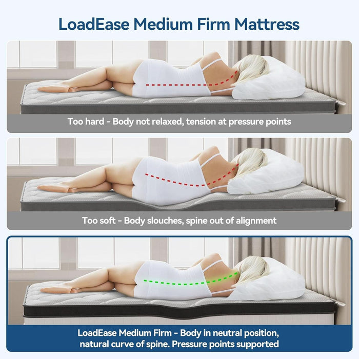 King Size Mattress,12 Inch King Mattress in a Box for Back Pain Relief, Upgrade Memory Foam and Pocket Coils Spring, Medium Firm, Excellent Motion Isolation, Edge Support, Certipur-Us, 80X76X12