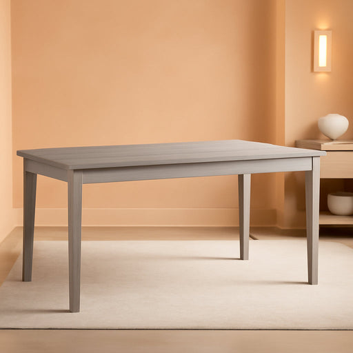 Parellen Modern Farmhouse Rectangular Dining Room Table, Gray