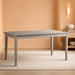 Parellen Modern Farmhouse Rectangular Dining Room Table, Gray