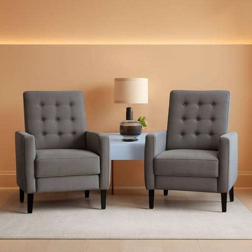 Fabric Recliner Chair with Thicker Cushion