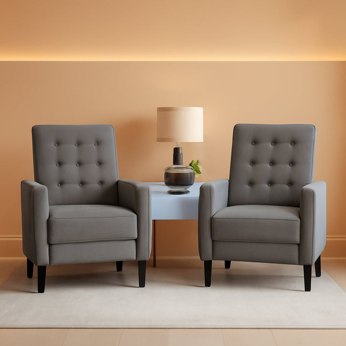 Fabric Recliner Chair with Thicker Cushion