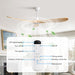 Modern 60 Inch Wooden Ceiling Fan With Remote