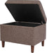 Home Decor | Dinah Collection Modern Storage Ottoman | Ottoman with Storage for Living Room & Bedroom (Chocalate Brown)