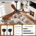 60 Inch Wooden Ceiling Fan Dimmable Lighting