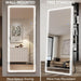 LED Full Length Mirror with Light, 71"X32" Lighted Full Body Mirror with Stand, Dimmable & 3 Color Lighting Standing/Leaning/Wall Mounted Vanity Mirror for Bedroom Cloakroom Livingroom(Rect)