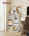 Cloud White Bookshelf With Six Generous Compartments