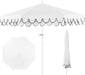 Tracy 9' Scalloped Market Patio Umbrella, White