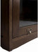Solid Oak Wood Barrister Bookcase with Glass Doors, Mission-Style Tall Bookshelf for Home Office, Walnut