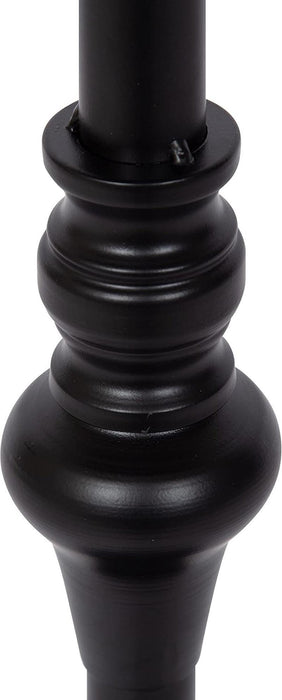 Stratton Rustic Pedestal Table, 13 X 13 X 26, Black, Decorative Pedestal Table for Decorating Smaller Living Areas and Hosting