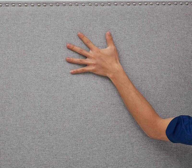 Upholstered Headboard, King/Full/Queen, Grey