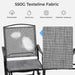 Outdoor Glider Chairs with Glass Table Rocking Chairs, Outdoor Loveseat Patio 2-Seat with Breathable Sling Fabric for Lawn, Garden and Porch, Gray