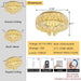 Mini Crystal Chandelier 11.8In Diameter Dimmable Light