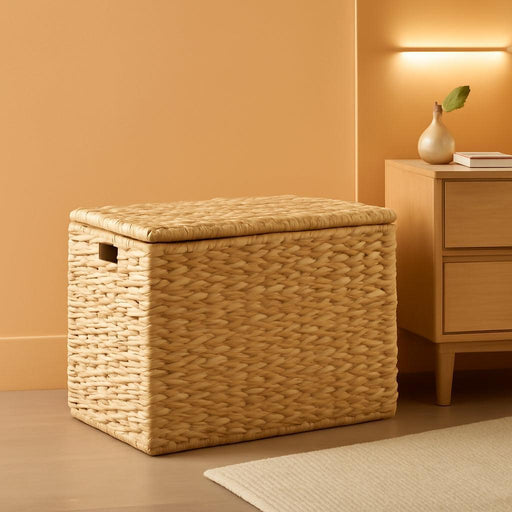 ThirtyInch Water Hyacinth Handwoven Storage Chest Lid