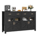 Nostrand 55.1"W Accent Cabinet with 3 Drawers and Adjustable Shelves