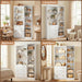 80" Bookshelf with 3 Drawers, 6-Tier Bookcase Open Storage Shelf