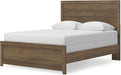 Signature Design by Ashley Jonnifer Queen Panel Bedframe, Bed Frame with Headboard, Engineered Wood and Decorative Laminate, Casual Bedroom Bedframes, Warm Auburn Finish