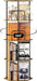 4 Tier Rotating Bookshelf Tower, Revolving 360 ° Spinning Bookcase, Hexagonal Corner Book Shelf Storage Carousel, Vertical Rotate Turning Organizer Book Shelves for Living Room Office Bedroom