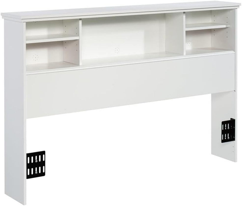 Transitional Engineered Wood Full-Queen Headboard in White