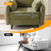 Oversized Accent Chair with All Seats Storage,Comfy Living Room Chairs with 2 Throw Pillow,Upholstered Mid-Century Armchair,24.5'' Deep Seat,Reading Chair for Bedroom,Office,Chenille,Green