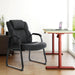 Commercial Leather Reception Chair 500 Lb Capacity