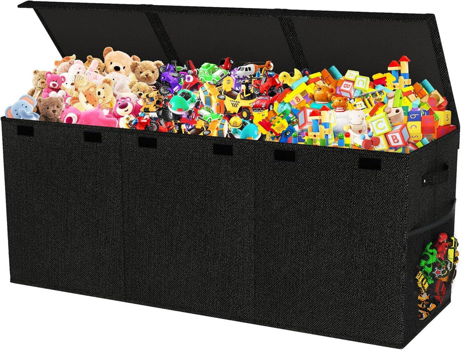 Collapsible Extra Large ToyBox Organizer Black 40x14x16