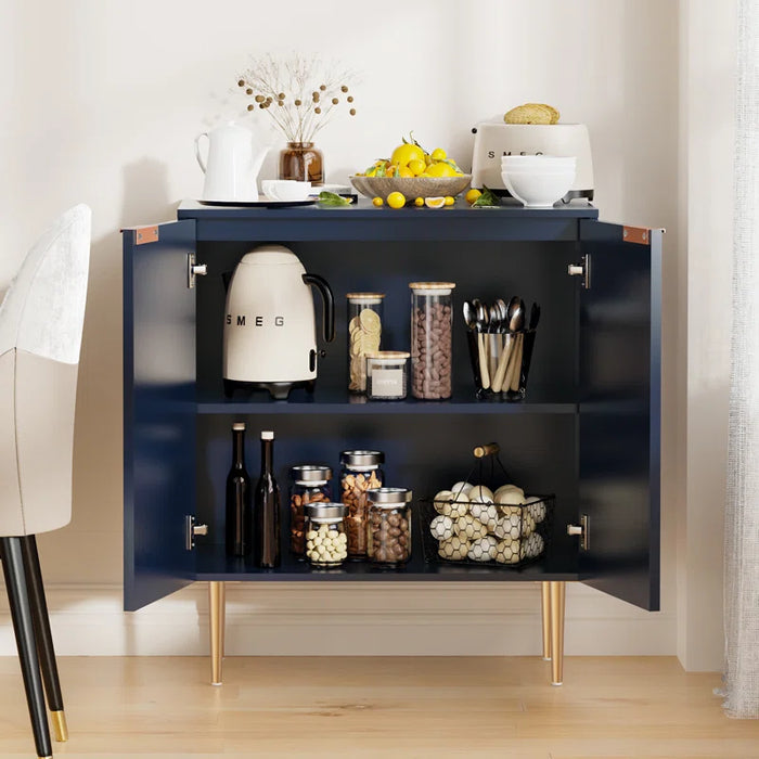 Rishaw 34.3" Tall Adjustable Shelf 2 - Door Accent Cabinet