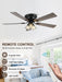 52 Inch Vintage Farmhouse Reversible Ceiling Fan