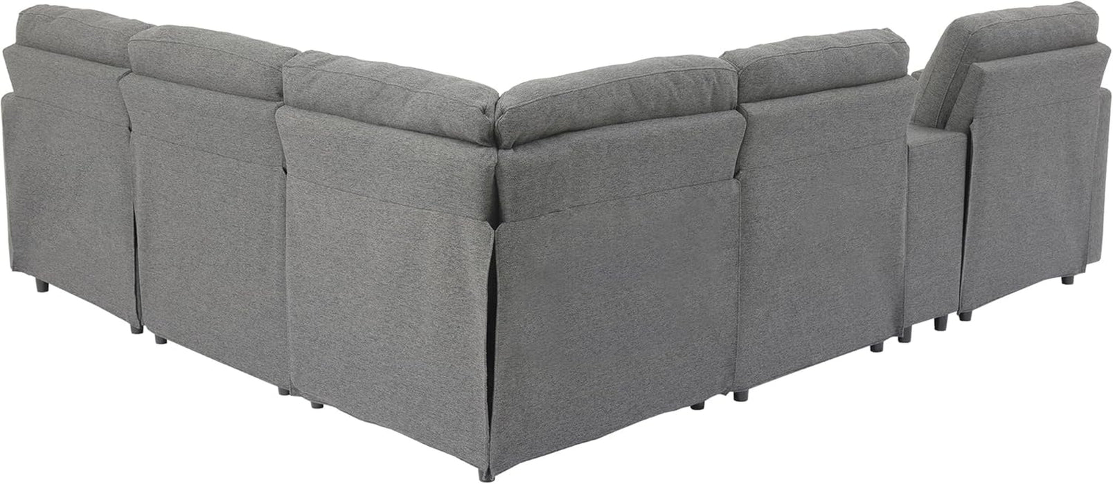 Modern Power Reclining Sectional Sofa with USB & Power