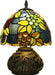 Tiffany Lamp Grapes Beads Stained Glass Style Bedside Reading Table Lamp Village Bedroom Nightstand Light 19Inch Tall Office Home Decor Retro Unique Accent Light