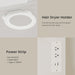 White Premium Illuminated Makeup Vanity With Outlet
