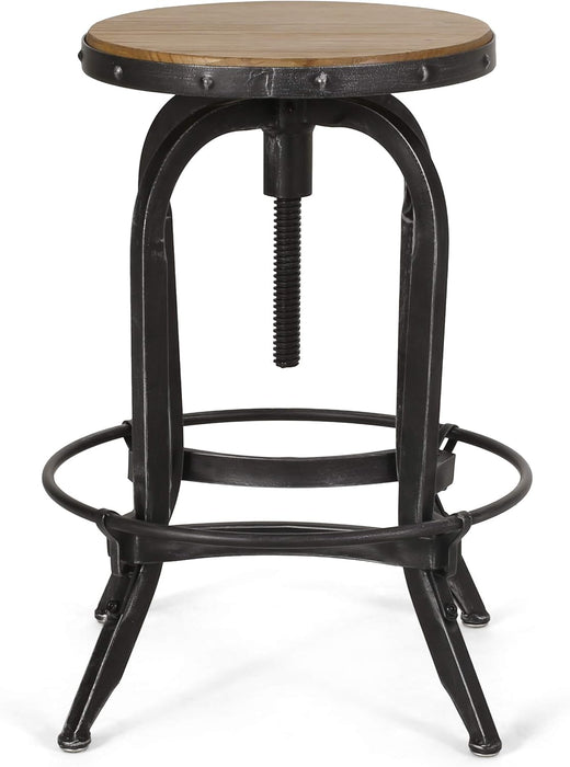 Farmdale Barstool, Antique + Pewter